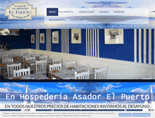 Tablet Screenshot of hospederiaelpuerto.com